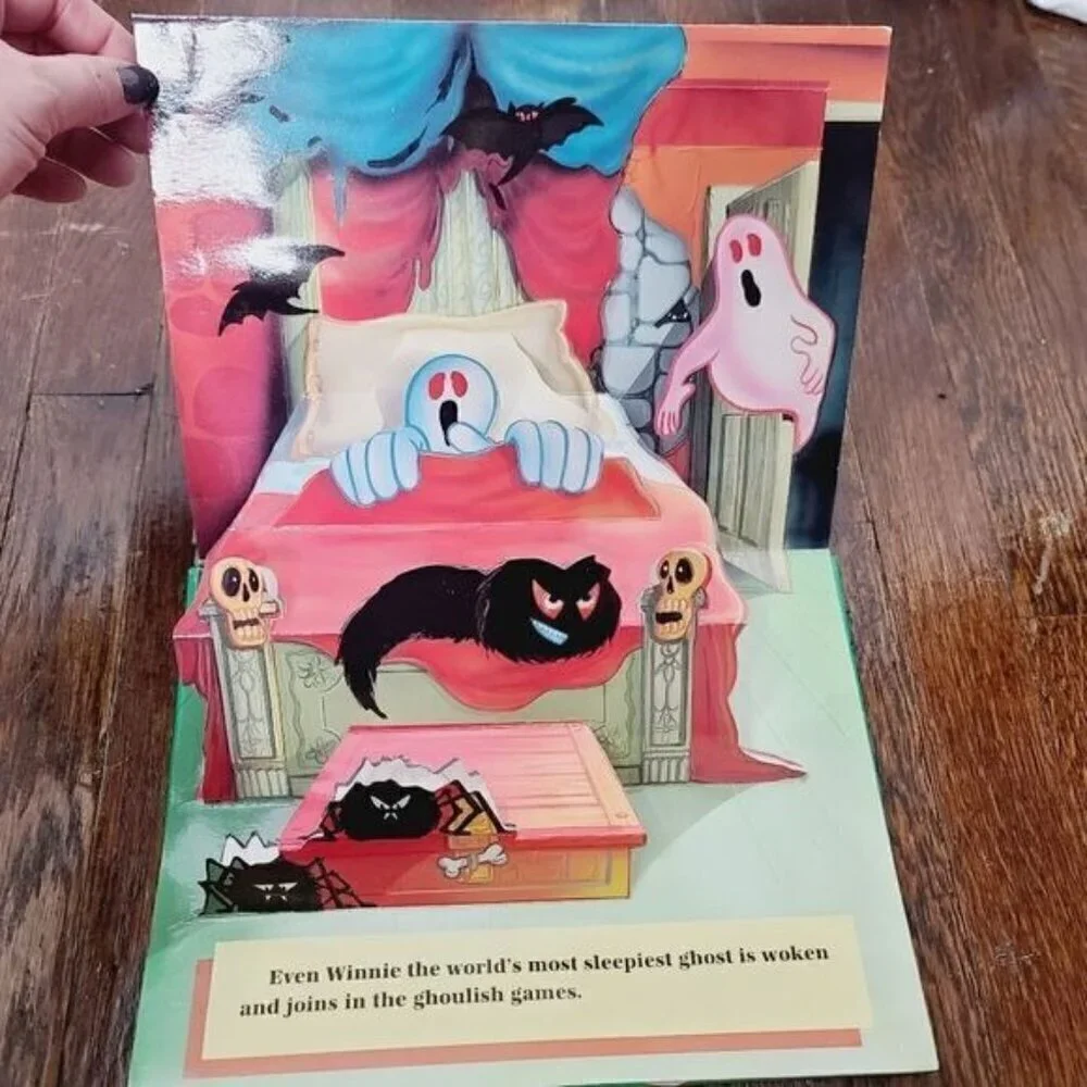 Vintage 90s 1997 Grandreams USA Scary Halloween Pop Up Book